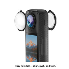 lens protector put on the insta 360 X5 camera
