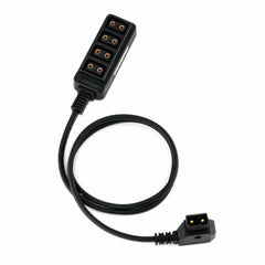POWRIG power cable & cords Male D-Tap to 4-Port Female D-Tap Splitter Hub (23")